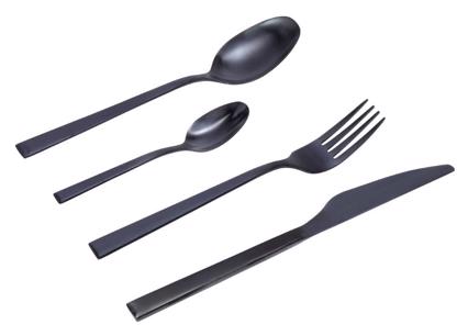 Cryspo Trio Σετ 24 τεμαχίων Μαχαιροπίρουνα Stainless Steel 'Durable' Black Matt 4556204
